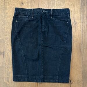 Earnest Sewn Black Denim Pencil Skirt